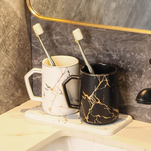 Bathroom Metal Toothbrush Holder, Electric Toothpaste Toothbrush Holder, Family Apartment Bathroom Set Decoration Accessories Mouthwash Toothbrush Cup