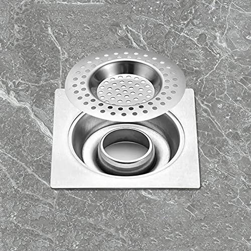 2 Pack Stainless Steel Sink Strainer - 3 Inch (75mm) Kitchen Drain Plug Filter, Bathtub & Shower Hair Catcher Protector