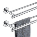 JQK Double Towel Bar Chrome, 20.5 Inch 304 Stainless Steel Thicken 0.8mm Towel Rack Bathroom, Towel Holder Polished Steel Wall Mount, Useable Length 18 Inch 2 Pack, TB100L18-CH-P2 - color: Polished Chrome, size: 20.5 Inch (2 Pack)
