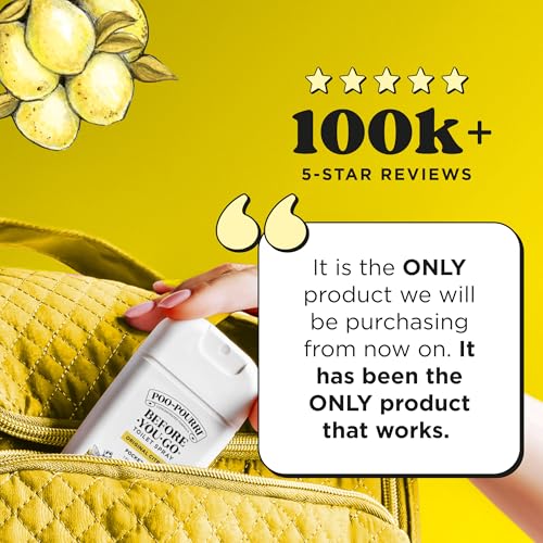 Poo-Pourri Before-You-Go Pocket Toilet Spray, Travel Essentials, Original Citrus, 1 Fl Oz, Up to 50 Uses, On-The-Go Bathroom Odor Deodorizer with Essential Oils, TSA Approved Size, Lemon Bergamot - size: 1 Fl Oz (Pack of 1)
