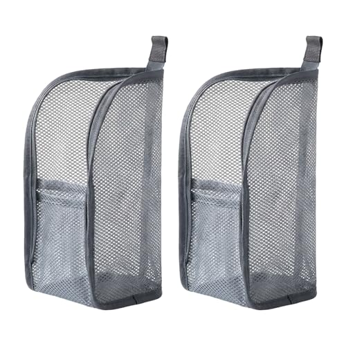 Fauppt Portable Lightweight Travel Toiletry Bag Standing Toiletry Bag,2026 EVA Mesh Cosmetic Waterproof Bag Travel Essentials (Grey*2) - color: Grey*2