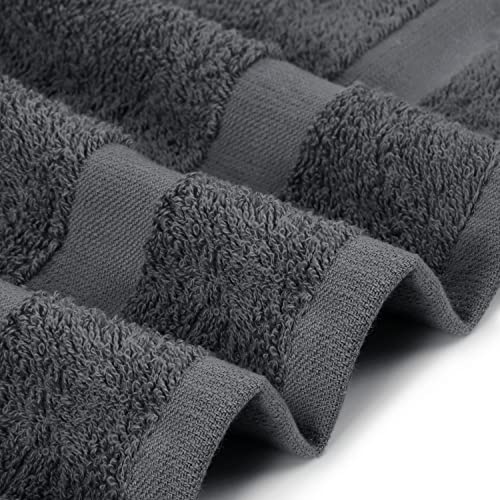 Utopia Towels, Salon Towel, Pack of 12, Not Bleach Proof, 16 by 27 Inches, Highly Absorbent Cotton Towels for Hand, Gym, Beauty, Spa, and Home Hair Care, Grey - color: Grey, size: 12 Pack