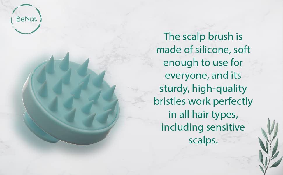Hair Scalp Massager, Soft Silicone Bristles Scalp Brush for Woman, Men, Kids and Pets -All Hair Types Shampoo Brush