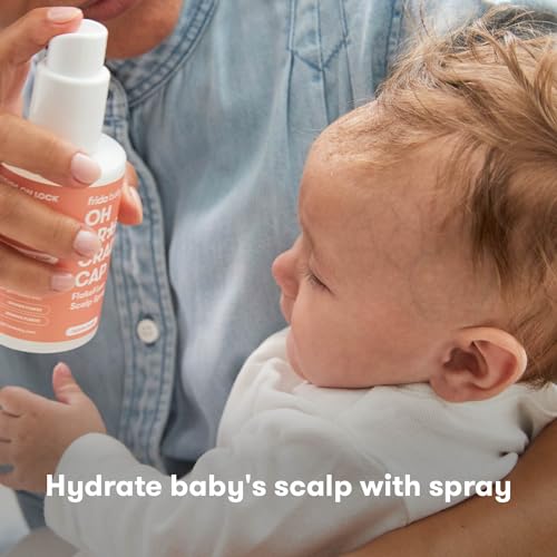 Frida Baby Cradle Cap Treatment, Cradle Cap Shampoo for Babies + Flake Fixer Scalp Spray, Cradle Cap Kit Soothes Baby's Scalp, Prevents Dryness and Flakes - style: Scalp Mask+Spray Duo