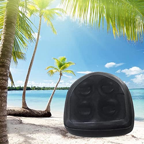 Inflatable Hot Tub Seat Booster with Suction Cups & Mesh Cover, Dual Use Inflatable Hot Tub Cushion Seat, Non Slip Blow Up Pillow Hot Tub Chairs Accessories for Adults Elderly Spa Bathtub - color: Black