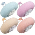 4Pcs New Upgrade 2-in-1 Sunflower Bath Ball, Ultra Soft Bath Sponge Cleaning Brush, Suction Cup Bath Ball with Finger Rings,Exfoliating Shower Loofah Sponges(Pink+Blue-Green+Beige+Purple) - style: Pink+Blue-Green+Beige+Purple