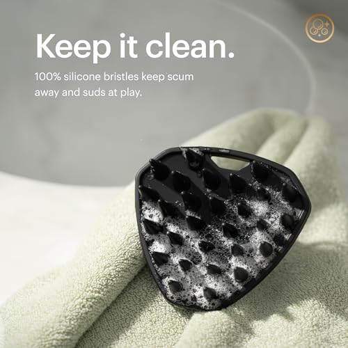 MANSCAPED® The Scalp Buffer Men’s Silicone Head Scrubber – Premium Cleansing & Exfoliating Hair Brush, Ergonomic Handheld Design for Gentle Scalp Massage (1-Pack) - size: Scalp Buffer