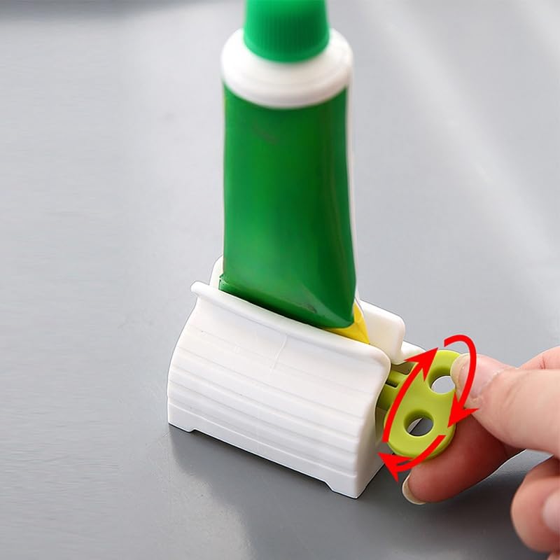 Manual Toothpaste Tube Squeezer – Easy Squeeze Dispenser for Toothpaste, Creams, and Gels 3-Sets Red Blue Green 1