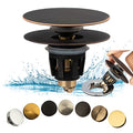 Artiwell Universal Bathroom Sink Drain Stopper, Fits Most Pop-Up Drains for Vessel Sink Lavatory Vanity, Sink Drain Strainer with Detachable Hair Catcher, Tested by Plumber in US (Oil Rubbed Bronze) - color: Oil Rubbed Bronze