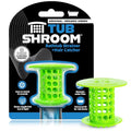 TubShroom Bathtub Drain Hair Catcher – In-Drain Tub Strainer & Clog Prevention Protector, Fits Standard 1.4”–1.75” Tub Drains, Easy Clean, Captures Human & Pet Hair out of Sight (Green) - color: Green