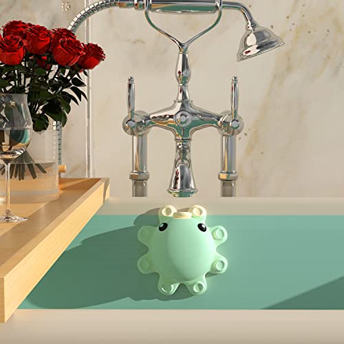 Bathtub Overflow Drain Cover Tub - tub Overflow Drain Cover, Soak Bath Overflow Drain Cover, Bathroom Spa Accessories, Adds Inches of Water for Deeper Bath (Silicone, Creamy-White) - color: Off White