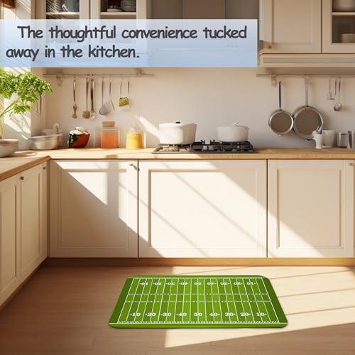 American Football Field Bathroom Mat,Non-Slip Rubber Backing Thin Low-Profile Bath Rug,Easy-Clean Bathroom Floor Mat for Shower,Bathtub,Kitchen,or Entryway - color: American Football Field