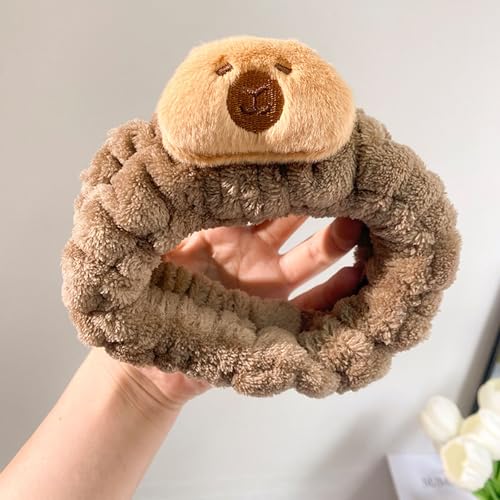 Cute Capybara Hairbrush and Headband Set, Include 1Pcs Capybara Hair Brush,1Pcs Capybara Hairbands,2Pcs Hair accessory,for Women Gift.