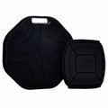 Silicone Body Scrubber & Face Scrubber Set, Shower Scrubber with Soft Bristles, Non-Slip Scrubbies for Body, Face Scrubber Exfoliator for Sensitive Skin(Black+Black) - color: Black+black