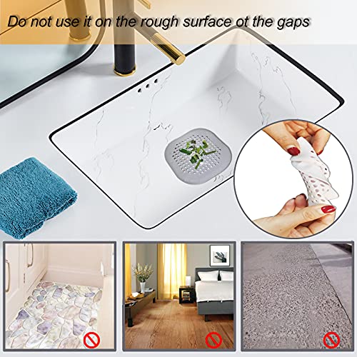 Bovinde Hair Drain Catcher,Square Cover for Shower 2 Pack (White) | Drainer Cover Silicone Hair Stopper with Suction Cups,Protector Accessories,Easy to Install Suit for Bathroom,Bathtub,Sink - color: White
