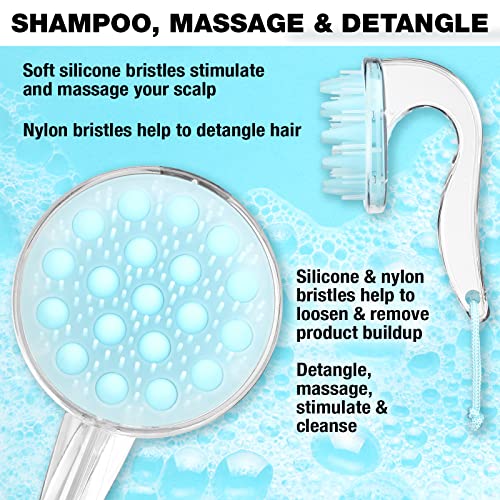 Conair Scalp Massager - Scalp Massager hair growth - Head Massager Scalp - Light Blue - color: Blue, size: 1 Count (Pack of 1)