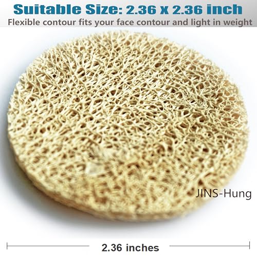 108 Pack Natural Loofah Sponge Exfoliating Face Pads - Facial Body Scrubbers Pad - When Bath Shower and Spa - Loofa Sponges Brush Scrub - Bulk Loofahs Scrubber - Cleansing Skin for Women and Men - size: 1 Count (Pack of 108)