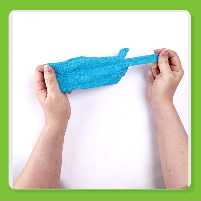 24 Pcs Exfoliating Bath Gloves Shower Gloves, 12 Colors Double Sided Exfoliating Gloves for Beauty Spa Massage Skin Shower Body Scrubber Bath Accessories, Made of Nylon