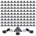 Houseables 3 Gram Jar, 3 ML Jar, BPA Free, Black, 2000 Pack, Cosmetic Empty Container, Plastic, Round Pot, Screw Cap Lid, Small Tiny 3g Bottle, for Make Up, Eye Shadow, Nails, Powder, Paint - color: Black, size: 2000 Pack