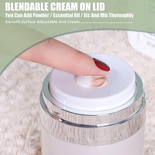 Airless Pump Jar, 1 oz Airless Pump Bottles, Travel Lotion Container – Vacuum Dispenser for Cream – Leak-Proof TSA-Friendly Design Keeps Cream Fresh – Multi-Purpose for Lotion, Sunscreen (2 Pack) - color: 1 oz