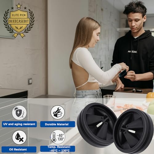 3-3/8 Inch Garbage Disposal Splash Guard, Upgraded Quiet Collar Sink Baffle Drain Plug, Replacement for InSinkErator Evolution Series Disposals. 1 PCS
