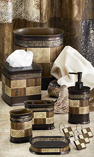 Zahari Home Zambia Stylish Soap Dish Modern Classic Luxury Decor Animal Print Western Design Bar Soap Holder - color: Zambia