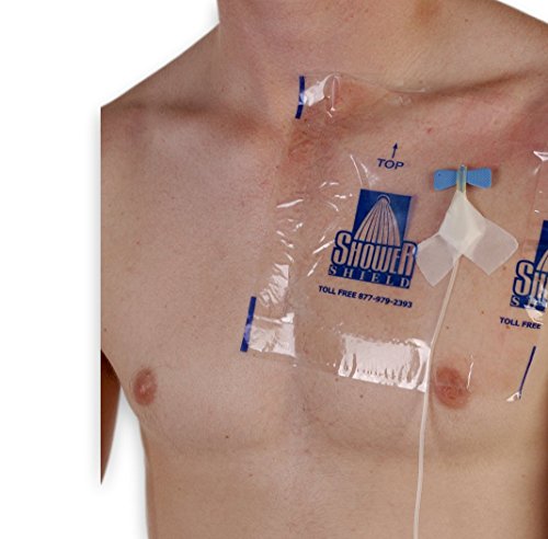 Shower Shield 9" x 9" SS99 PICC Line Cover Moisture Barrier - size: 9x9 Inch (Pack of 7)