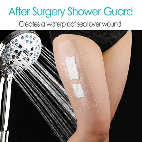 50 Pcs Waterproof Shower Protector | 4x10 Inch Knee Replacement Surgery Bandage Shower Cover Large Wounds Hip Incision Post Knee Surgery Adhesive Dressing Must Haves - size: 4 x 10 Inch (Pack of 50)