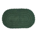DII Crochet Collection Reversible Bath Mat, Large Oval, 21x34, Dark Green - color: Dark Green, size: 1'9" x 2'10" (Oval)