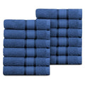 COTTON CRAFT Ultra Soft Washcloths - 12 Pack Luxury Washcloths - 100% Cotton Plush Absorbent 580 GSM Face Towels - Machine Washable Quick Dry Durable Wash Cloth Set - Bathroom Spa Gym Skincare - Blue - color: Blue, size: 12 Pack Wash Cloths