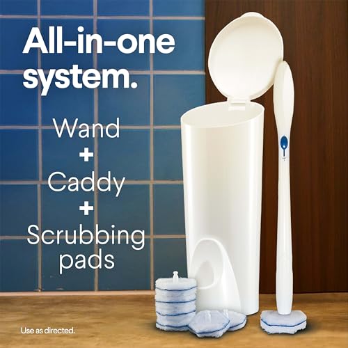 Clorox ToiletWand Toilet Bowl Cleaner- Toilet Brush, Storage Caddy and 16 Disinfecting Refill Heads - size: 16 Count (Pack of 1)