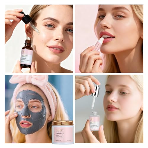 Gifts for Women, Birthday Gift for Women, 30pcs Rose Facial Skin Care Gifts Set, Thinking of You Gift, Spa Gifts Basket Set, Get Well Soon Gifts, Birthday, Christmas, Anniversary, Mothers Day, Wife