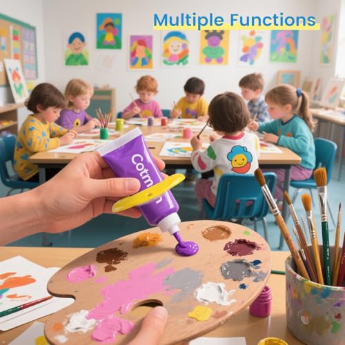 LOVEINUSA Toothpaste Squeezers, 12 PCS Multicolor Toothpaste Clips | Tube Squeezer Dispenser Assorted Colorsfor Hair Gel, Glue Tube Ointment - color: 12pcs