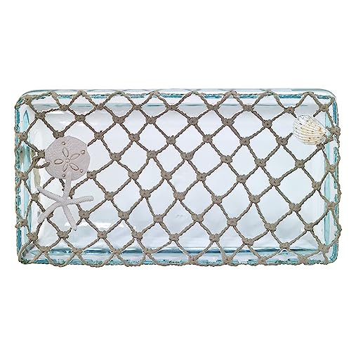 Avanti Linens - Vanity Tray, Coastal Home Decor, Seaglass - size: 10" x 5.5" x 1.3"