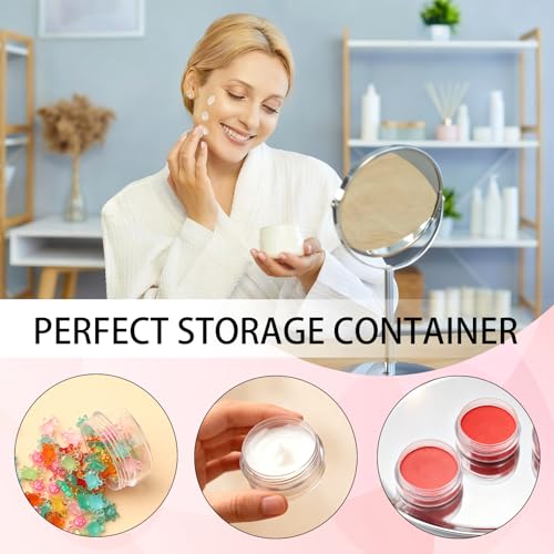 25-Pack 5g Small Travel Containers - Multi-Color Cosmetic Sample Jars with Lids - Leak-proof & Refillable Travel Cosmetic Containers for Skincare, Glitter, Lotion, Face Cream & Lip Balm