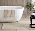 Eddie Bauer - Bathroom Rug, 100% Soft Plush Tufted Cotton Bath Rug, Highly Absorbent, Quick-Dry, and Skid-Resistant Backing (Logan Beige, 2 Piece) - color: Beige, style: 2 Piece