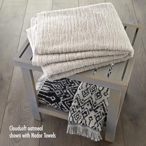 SKL Home CloudSoft 100% Cotton Luxury 6-Piece Towel Set, 600 GSM, Ultra Plush & Absorbent - 2 Bath Towels, 2 Hand Towels, 2 Washcloths, Oatmeal - color: Oatmeal, style: 6-Piece Towel Set