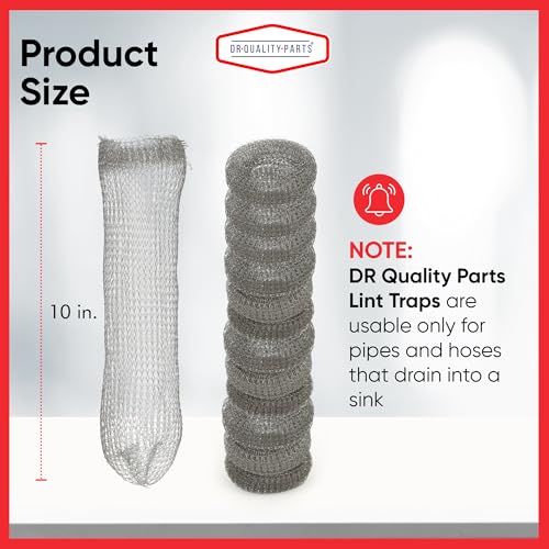 Washing Machine Lint Trap – Stainless Steel Hose Filter, Mesh Drain Catcher, Washer Sock Lint Remover, Rust-Free Snare Laundry Filter with Nylon Cable Ties, 29cmx6.5cm – 30-Pack - style: Pack of 30