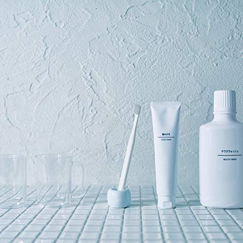 Muji White Porcelain Toothbrush Stand - color: White