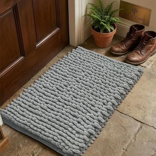 Cotton Polyester Popcorn Bath Rug 17"x24" SAGE Green – 100% Cotton Scalloped Bath Mat, Anti Skid, Soft & Absorbent Bathroom Rug for Shower, Tub & Entryway - color: Sage Green- Popcorn, size: 1'5" x 2' (Rectangular)