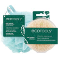 EcoTools Dry Body Brush for Circulation, Dead Skin Removal + Blue Delicate EcoPouf Made with Recycled Netting for Cleansing & Exfoliating Sensitive Skin, Self-Care Gifts - color: Blue