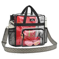 MAY TREE Clear Bag for Stadium Events, 12×6×12 Clear Tote Bag with Removable Strap, Transparent Bag for Concert Sports Gym, Wave-Strap - color: Wave-Strap