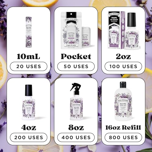 Poo~Pourri Lavender Vanilla, Lavender + Vanilla + Citrus, Before-You-Go Toilet Spray, 2 Oz - size: 2 Fl Oz (Pack of 1)