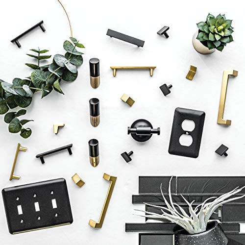 Franklin Brass Toilet Paper Holder | European Style | Matte Black | Wall Mount Single Post | Maxted Bathroom Accessories