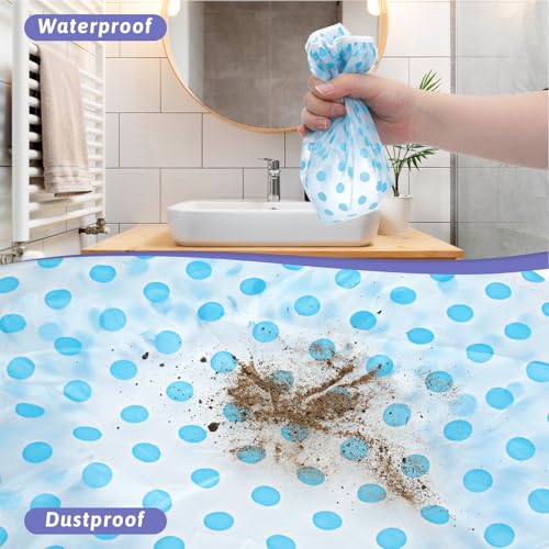 12 Pcs Reusable Shower Hat Bath Caps, Elastic Reusable Waterproof Plastic Shower Caps for Women, Waterproof Bath Hair Hat with Elastic Band, Bathing Showers Cap for Showers Spa Salon