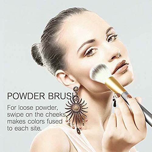 28PCS Beginner Kits Makeup Brushes Complete Sets Travel-Friendly - color: Champagne