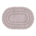 DII Crochet Collection Reversible Bath Mat, Small Oval, 17x24, Dusty Lilac - color: Dusty Lilac, size: 1'5" x 2' (Oval)