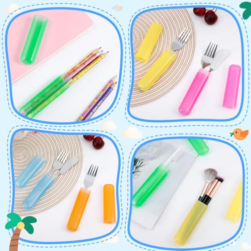 28 PCS Travel Toothbrush Case, 7 Colors Portable Toothbrush Storage Cases, Dust-Proof Toothbrushes Case, Breathable Toothbrushes Travel Containers for Trip Home Camping Daily Use