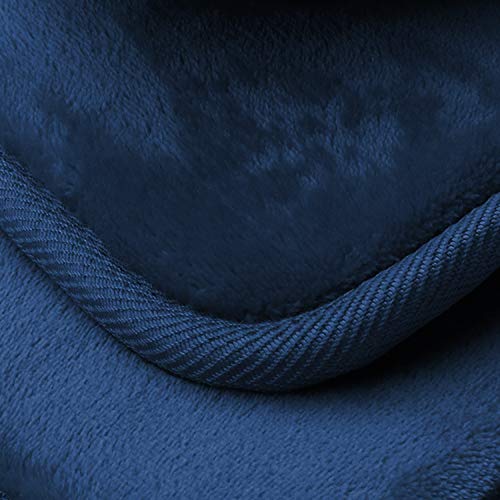 Clara Clark 3 Piece Bathroom Rugs Bath Mat Set, Velvet Memory Foam Bath Mats for Bathroom - Non-Slip, PVC Backing Bath Rugs, Washable - Dries Quickly, Blue - color: Blue, style: 17 x 24 + 20 x 32 + Contour