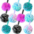 10 Pack Bath Sponges Loofahs 40g,Soft Mesh Shower Loofahs,Body Scrubber Bath Balls for Women and Men Children Washing,Beauty Bathing Accessories,Set of 5 Flower Color - color: Style B - 40g
